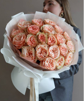 21 персиковая роза Кахала №3437