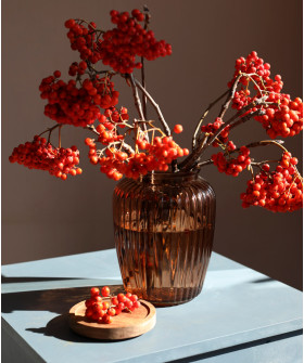 Ваза "Эмбер" с крышкой, 20 см